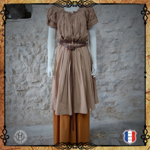 Robe Gladys Coton 120/Biscuit