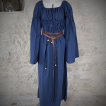 Robe Alienor coton 120 / Bleu