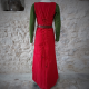 SURCOT FLORE 100%coton/Rouge