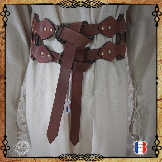 CEINTURE ERNA deco 100% cuir bovin