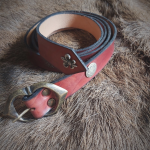 Women Medieval Deco Belt 100% Leather Length 1m85