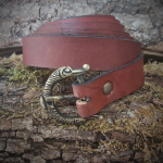 Women Medieval Belt 100% Leather Buckle N Length 2m14