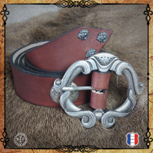 CEINTURE HOMME MEDIEVAL DECO 100% cuir TAILLE 1m51