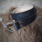 Medieval Men Belt 100% Leather Buckel A Length 1m63