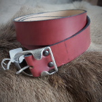 Medieval Men Belt 100% Leather Buckel C Length 1m49